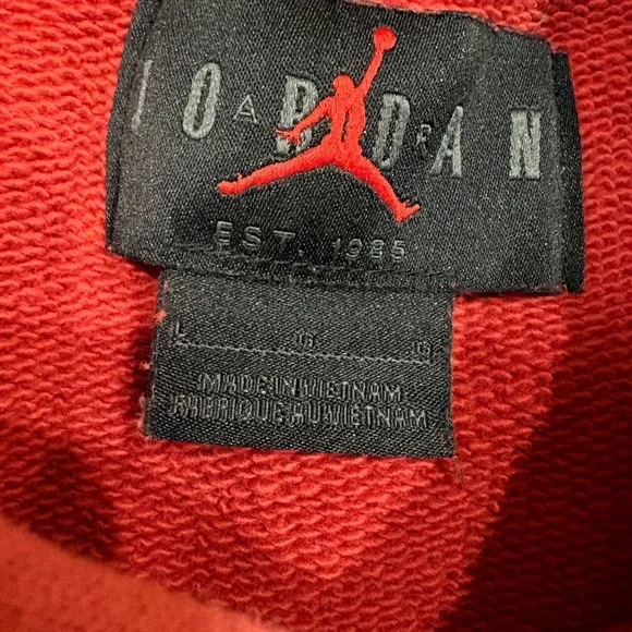 Jordan Red Hoodie with Jumpman Logo - Picture 3 of 3